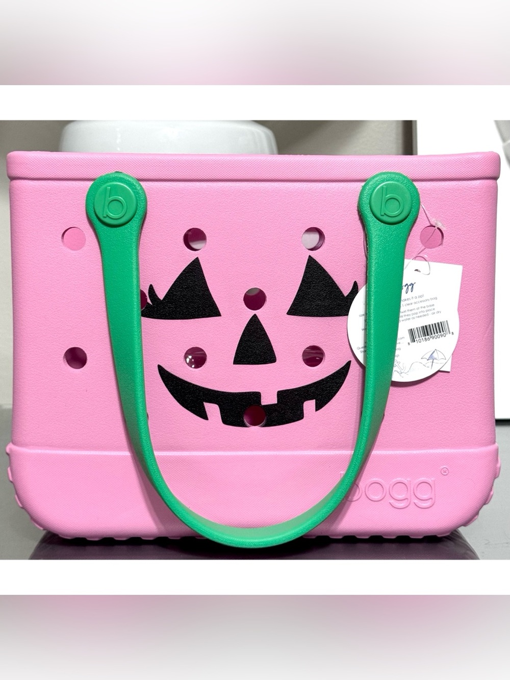 BITTY BOGG BAG – PINK BOGG‎ O'LANTERN HALLOWEEN MINI TOTE